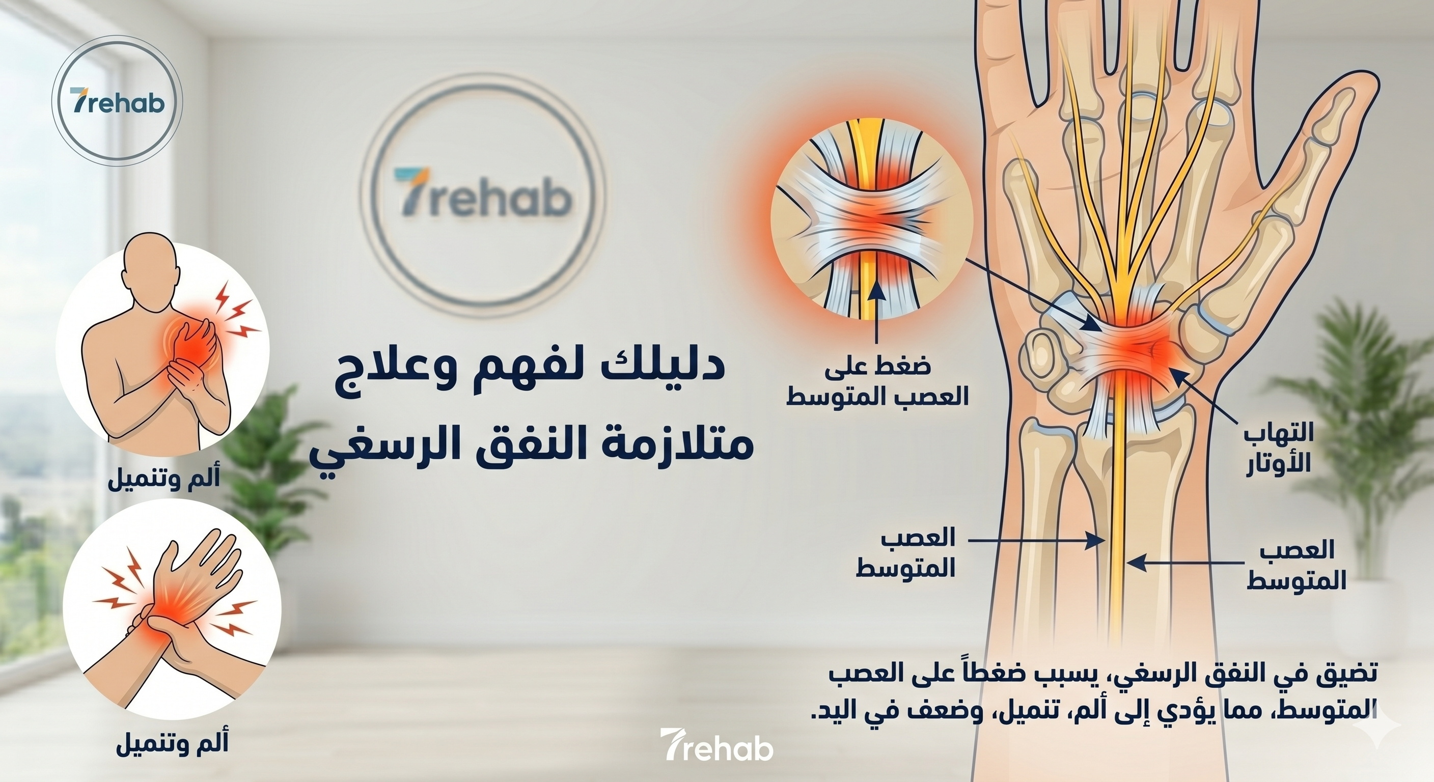 متلازمة النفق الرسغي (Carpal Tunnel): علاج خدر اليد والوقاية منه