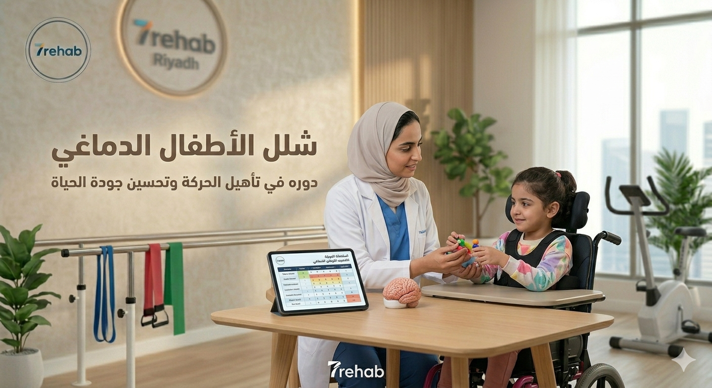 تأهيل الأطفال المصابين بالشلل الدماغي — العلاج الطبيعي في مركز سبعة بالرياض