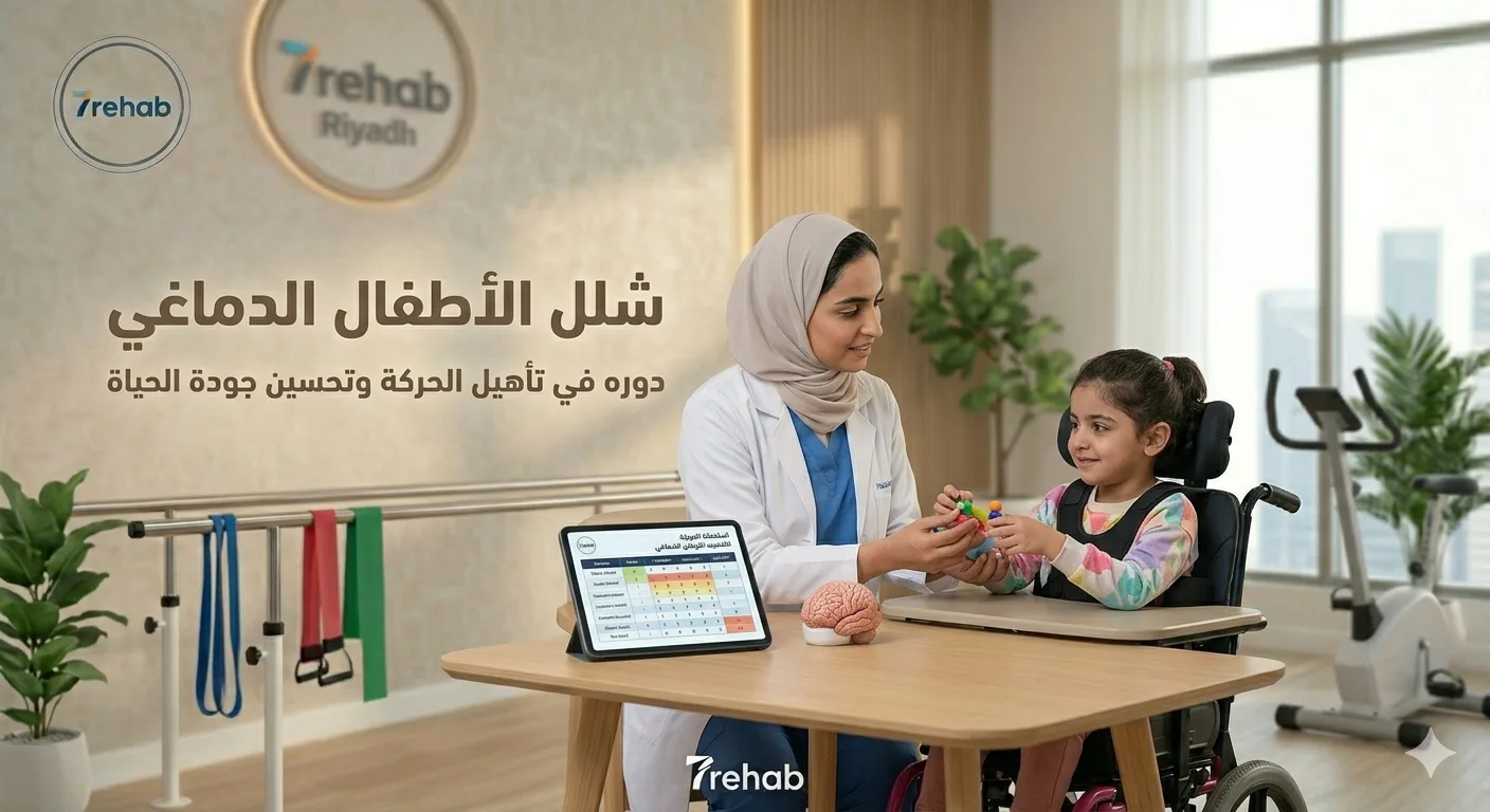 تأهيل الأطفال المصابين بالشلل الدماغي — العلاج الطبيعي في مركز سبعة بالرياض