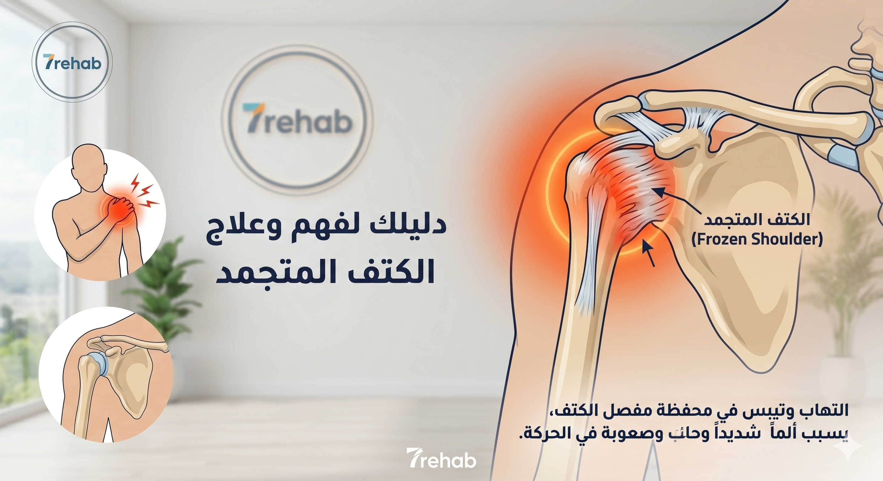 الكتف المتجمد (Frozen Shoulder): الأسباب والأعراض وعلاجه بالعلاج الطبيعي