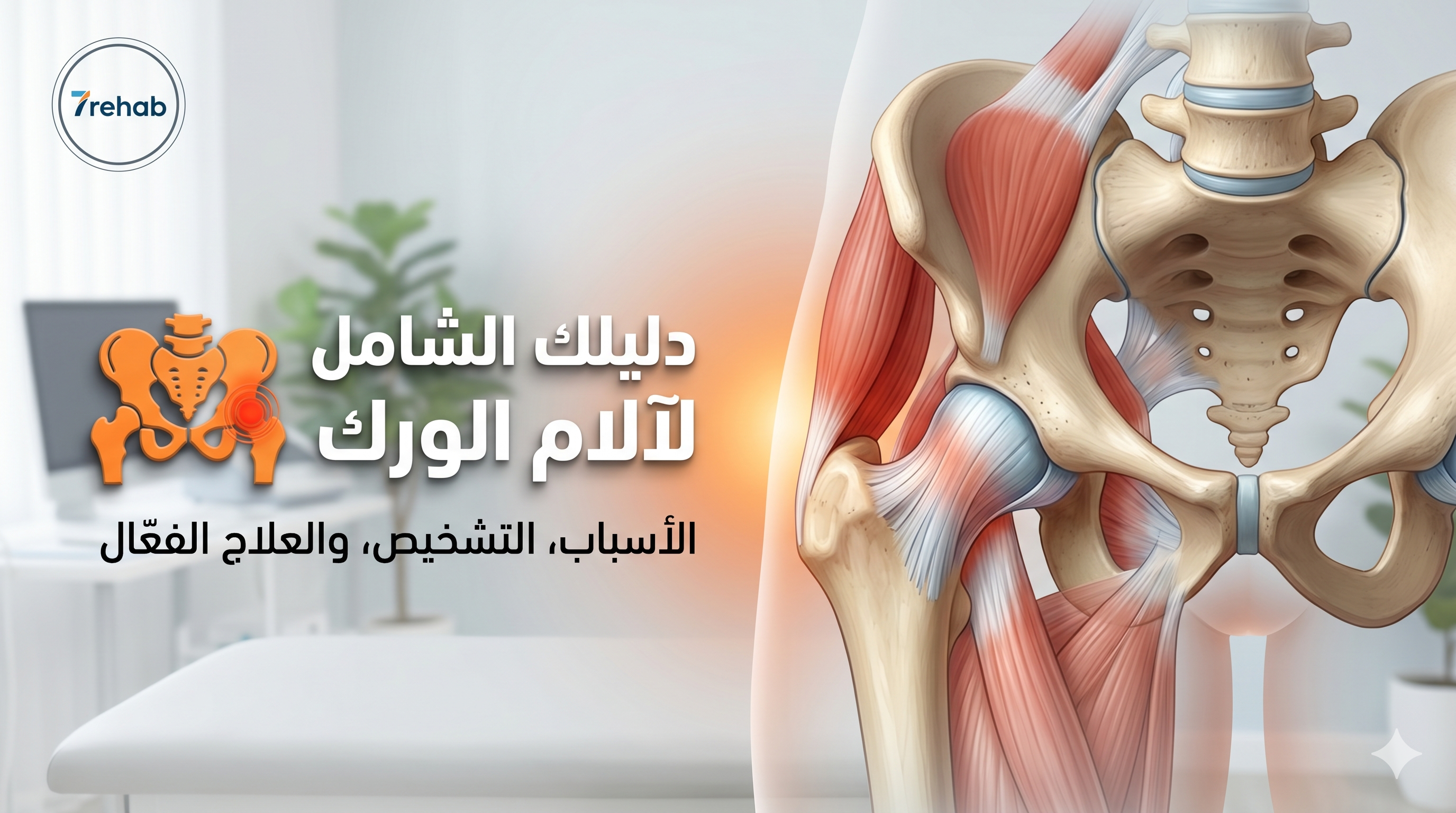 آلام الورك والعلاج الطبيعي — مركز سبعة للتأهيل الطبي بالرياض