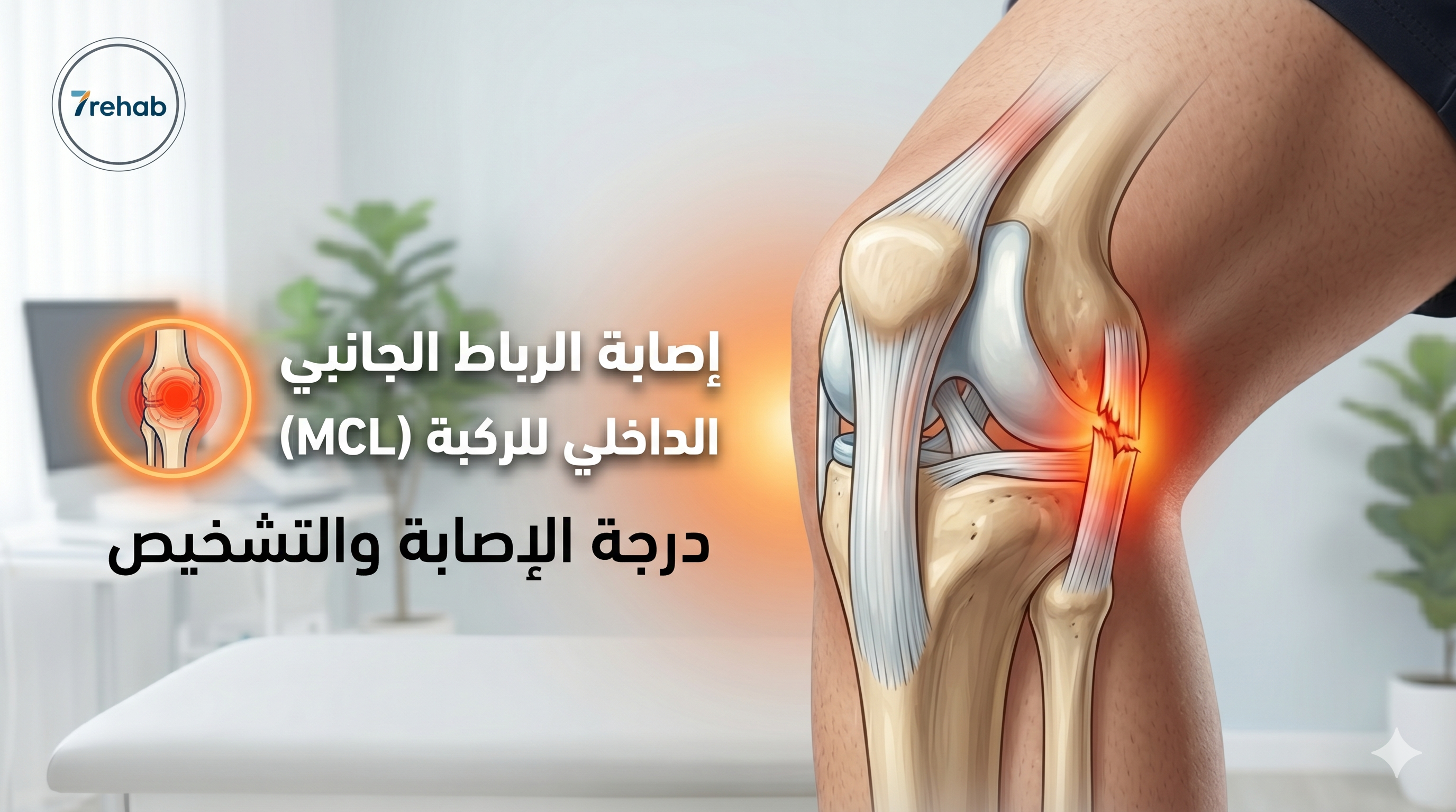 إصابة الرباط الجانبي الداخلي للركبة (MCL): الأعراض والعلاج الطبيعي
