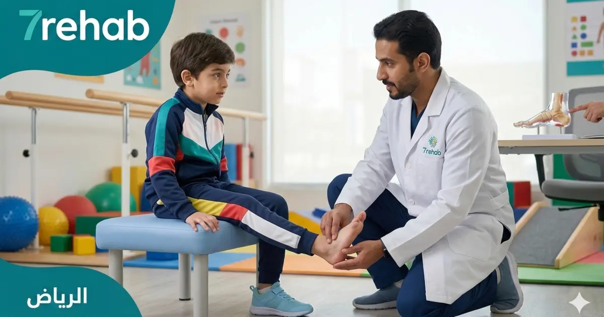 آلام الكعب عند الأطفال (مرض سيفر) — مركز سبعة للتأهيل الطبي بالرياض