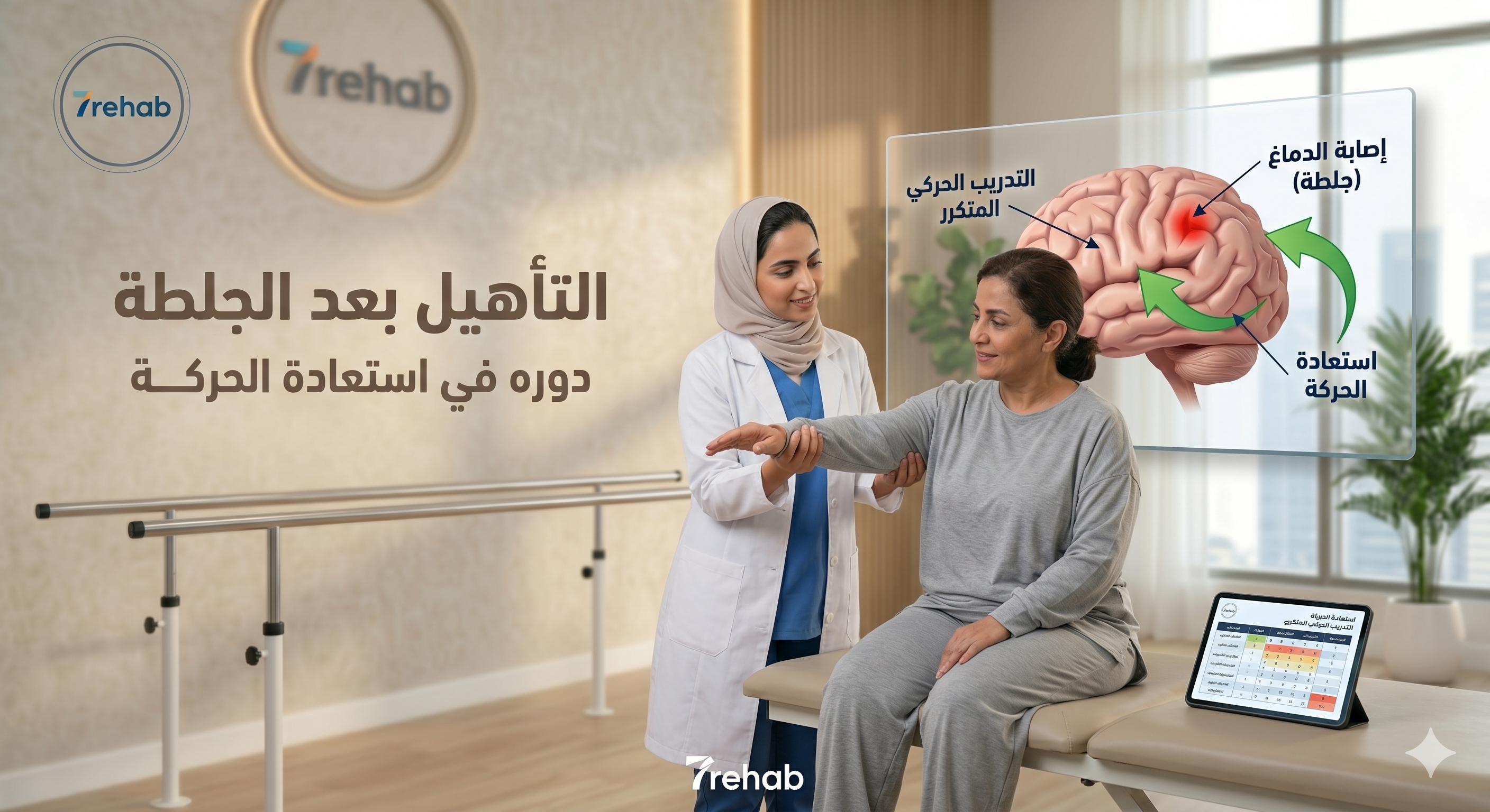 السكتة الدماغية: التأهيل بعد الجلطة ودوره في استعادة الحركة