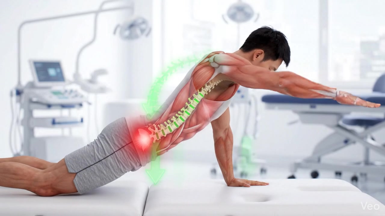 تمارين العلاج الطبيعي للعمود الفقري في مركز سبعة