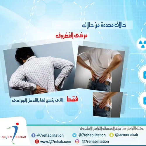 حالات محددة  من حالات الانزلاق الغضروفى فقط التى ينصح لها بالتدخل الجراحى