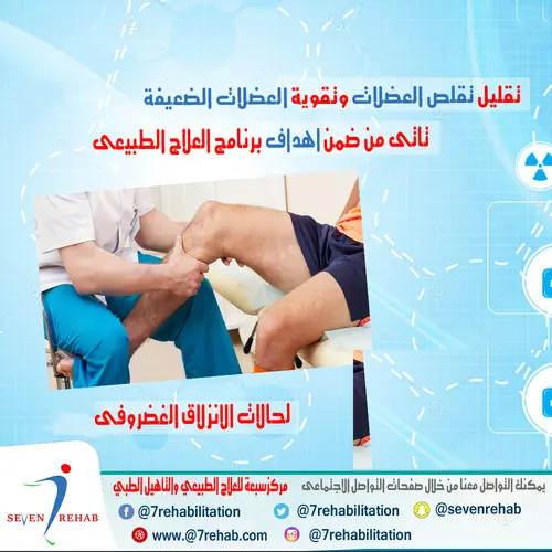 تقليل تقلص العضلات وتقوية العضلات الضعيفة تاتى من ضمن اهداف برنامج العلاج الطبيعى لحالات الانزلاق الغضروفى